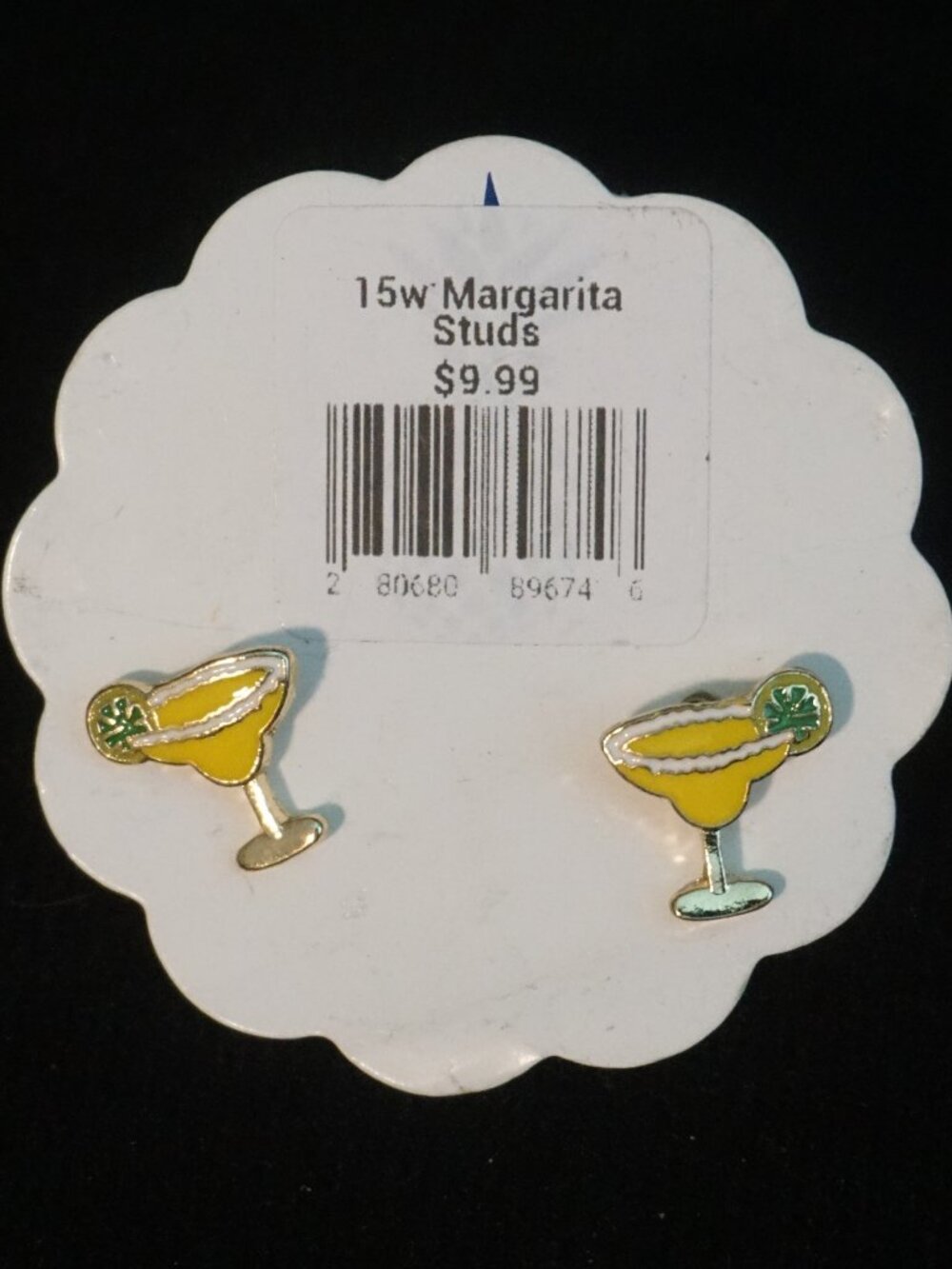 Mini Margarita Stud Enamel Earrings